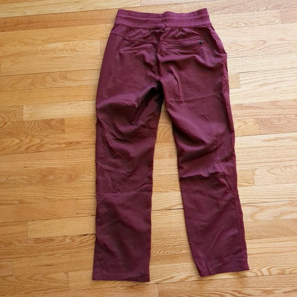 The North Face Aphrodite Motion Pants Lightweight Hiking Burgundy - Picture 8 of 16